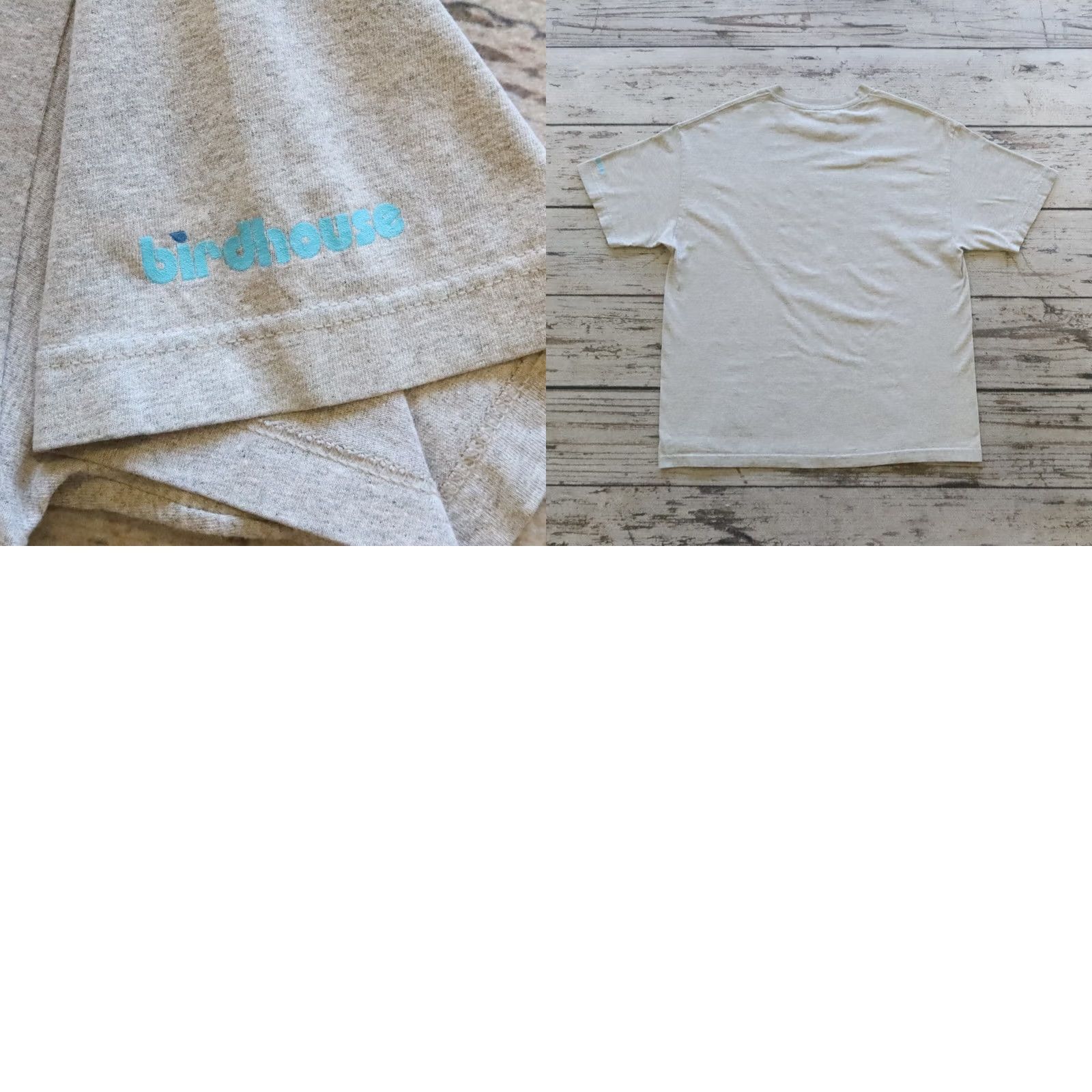 Vintage VINTAGE Birdhouse Logo Tee Shirt XL Men's Gray Short Sleeve Made in USA Tony Hawk Size US XL / EU 56 / 4 - 9 Thumbnail