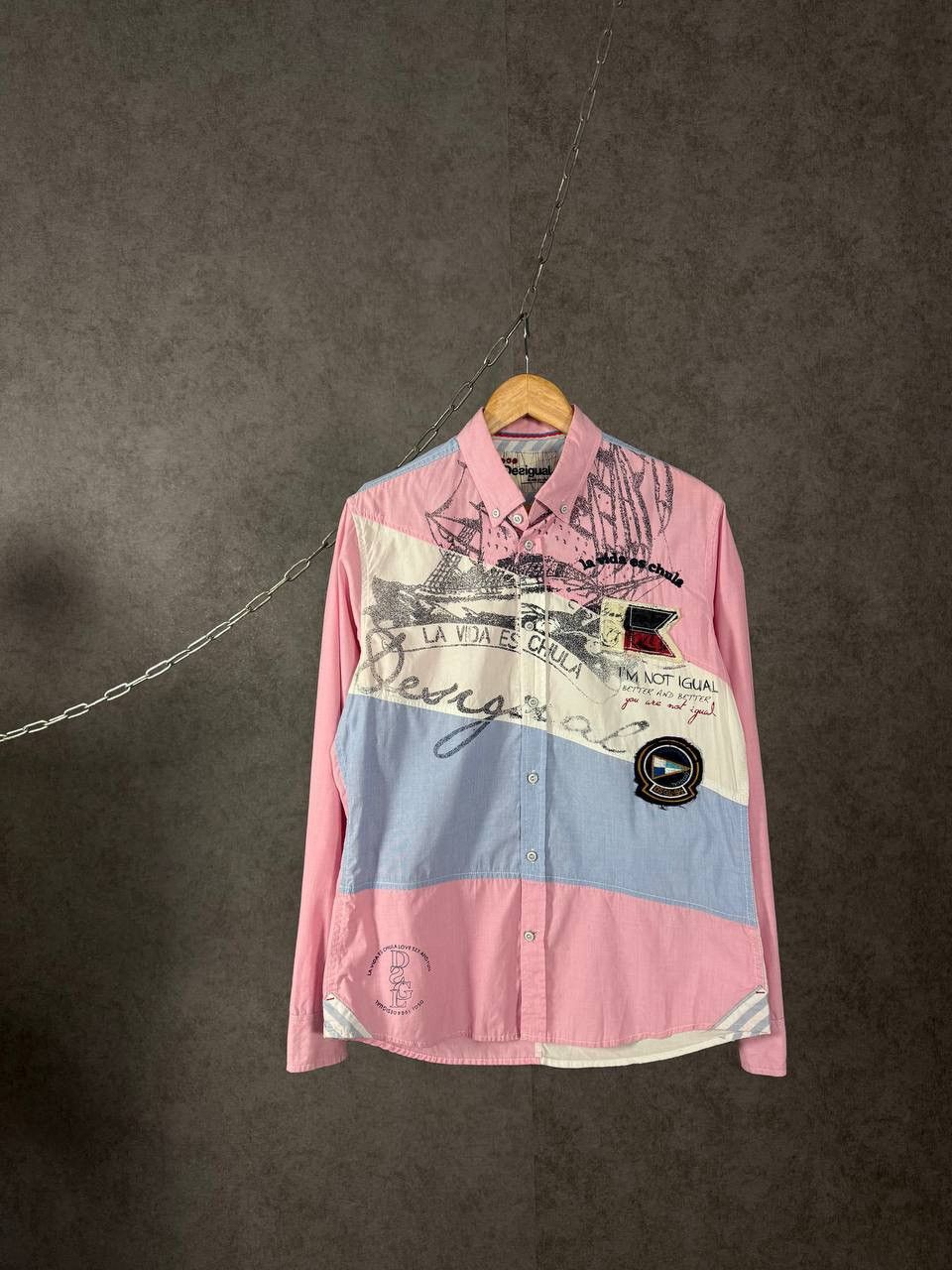 Desigual Desigual designer art crazy shirt Size US M / EU 48-50 / 2 - 1 Thumbnail