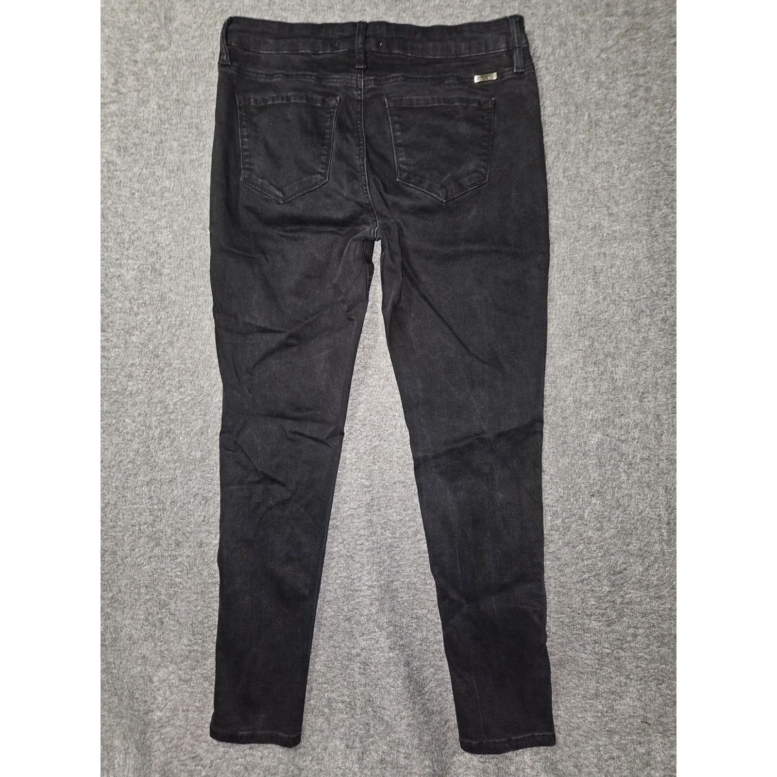 Vintage VINTAGE KanCan Jeans Juniors 15/31 Black Dark Wash Mid Rise Skinny Stretch Denim Pants Size 36" / US 14 / IT 50 - 7 Thumbnail