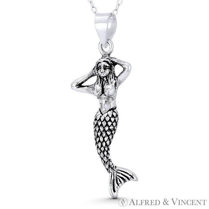 Other Mermaid / Siren Mythical Creature Charm 44x16mm 3D Pendant Size ONE SIZE - 1 Preview