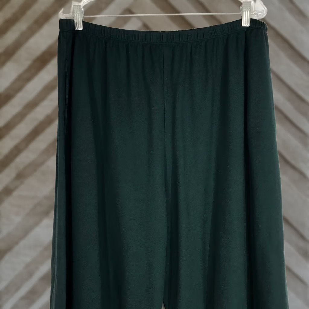 Vintage Bryn Walker Dark Green Wide Leg Pants Women's Size 40" / US 18 - 1 Thumbnail