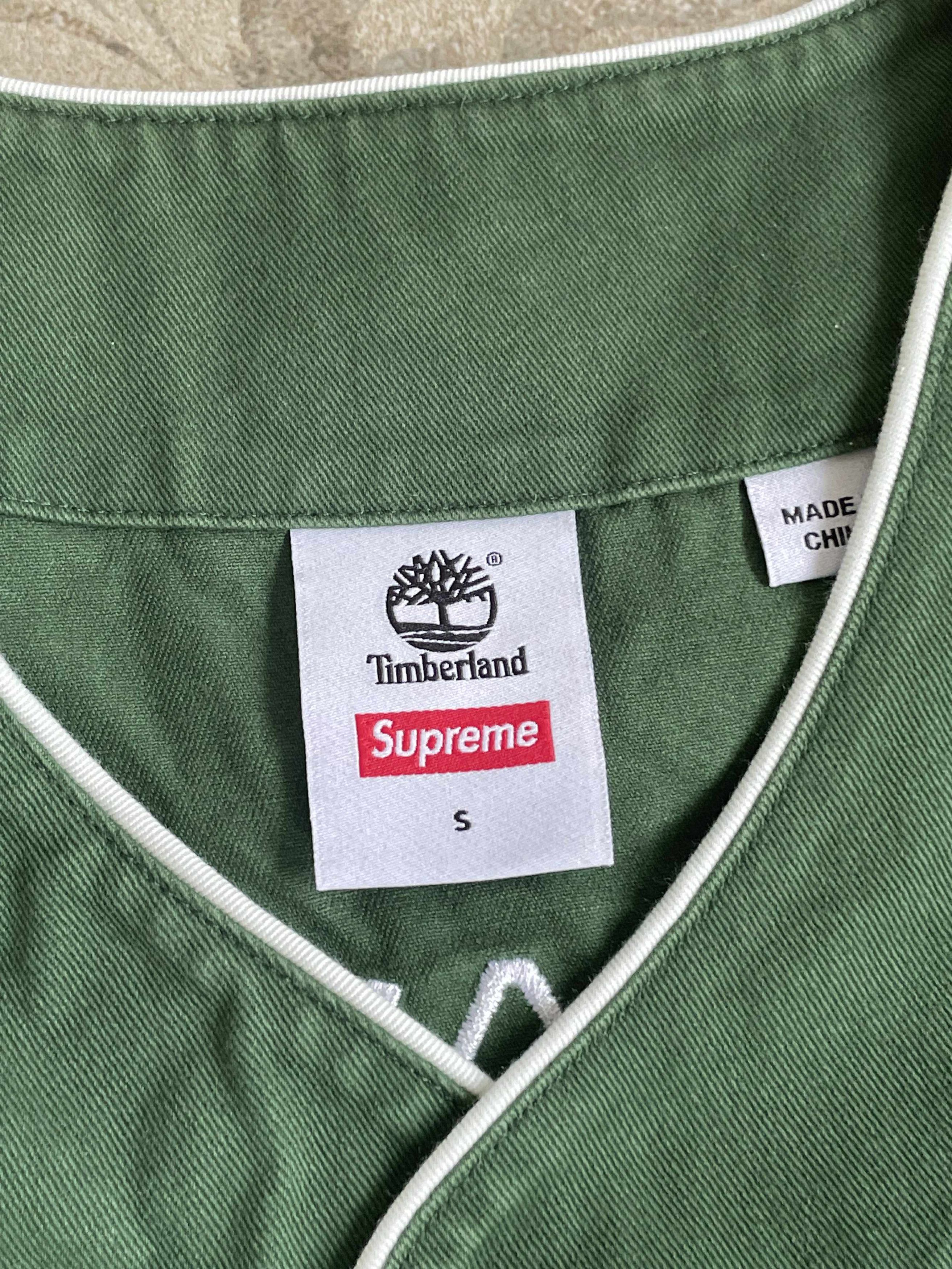 Supreme Supreme x Timberland Basketball Shirt Green Mens S Size US S / EU 44-46 / 1 - 7 Thumbnail