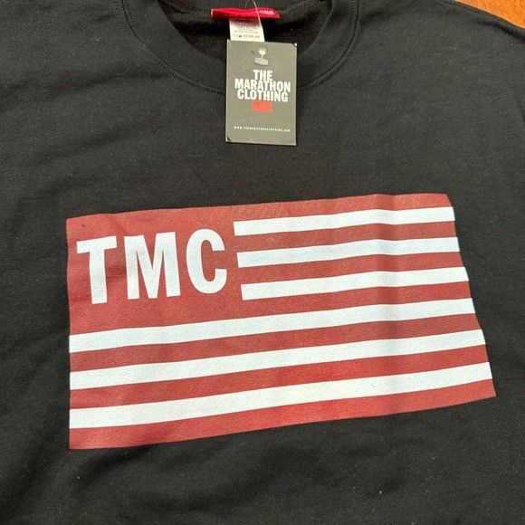 Designer NWT THE MARATHON CLOTHING NIPSEY HUSSLE BLACK CREWNECK SZ SM Size US S / EU 44-46 / 1 - 3 Thumbnail