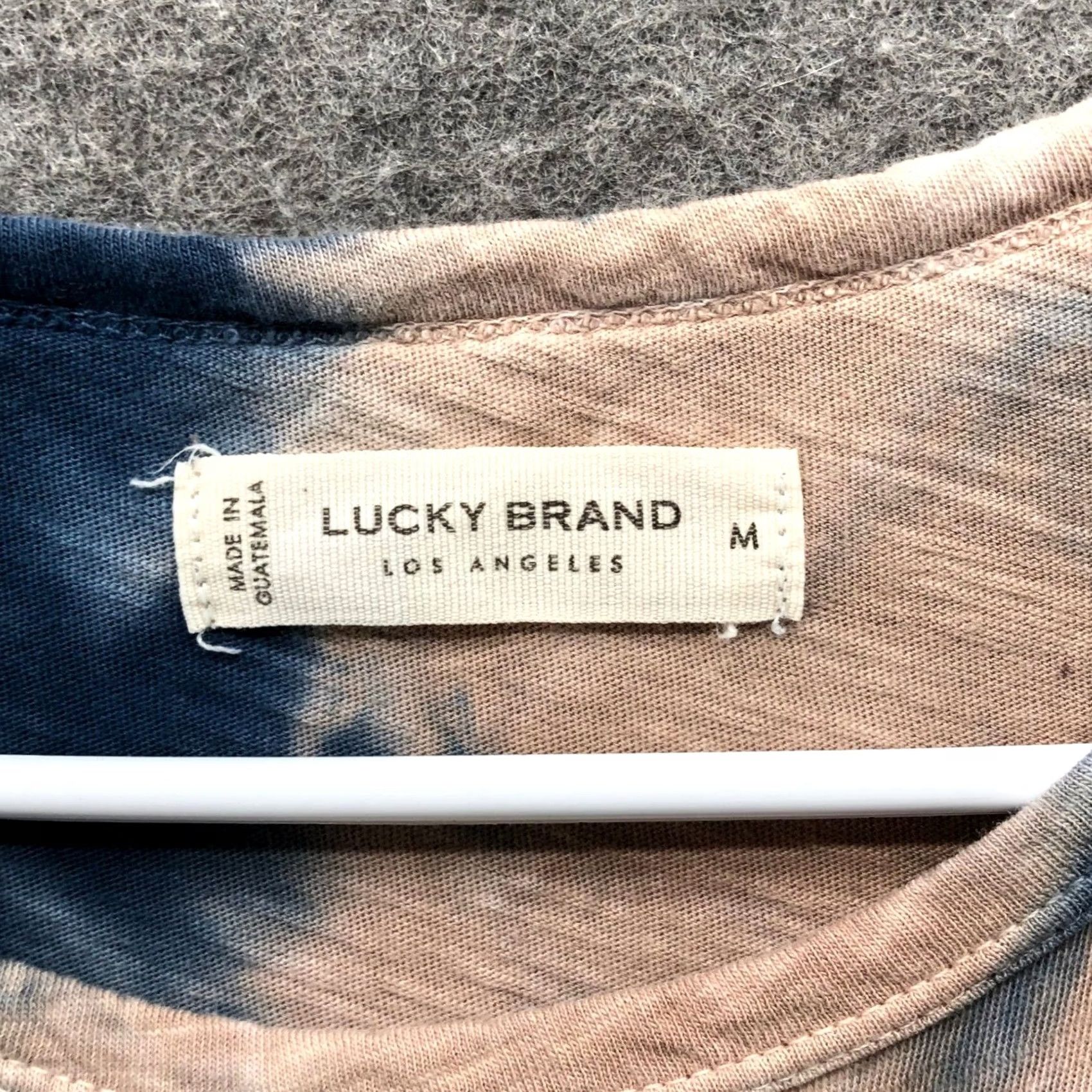 Lucky Brand Lucky Brand Tie Dye T-Shirt Womens M Blue Peach Short Sleeve Crewneck Cotton Size M / US 6-8 / IT 42-44 - 5 Thumbnail