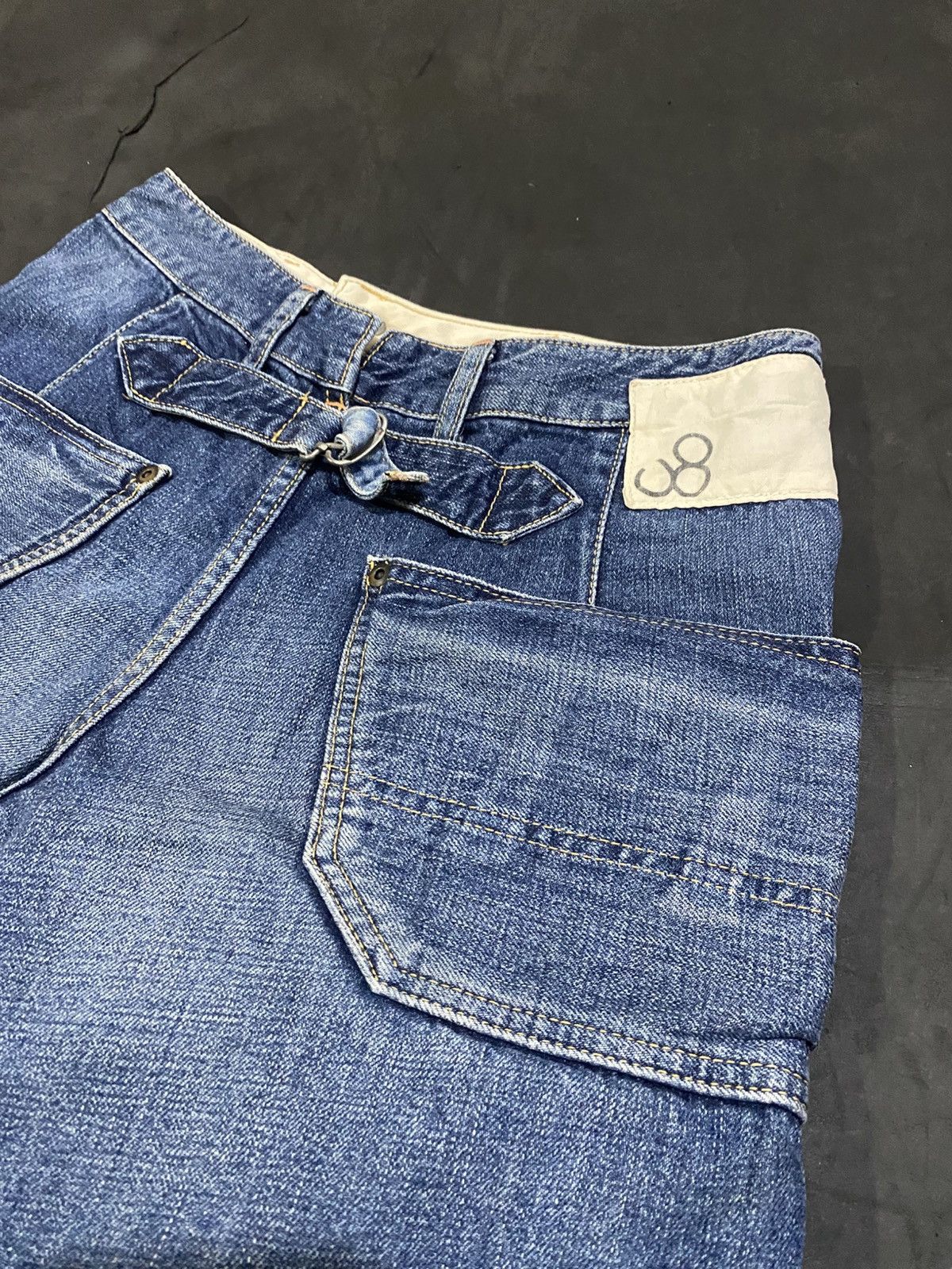 Johnbull 💸BINDINGOFFER💸Johnbull Buckel Short Jeans Pants Size US 27 - 5 Thumbnail