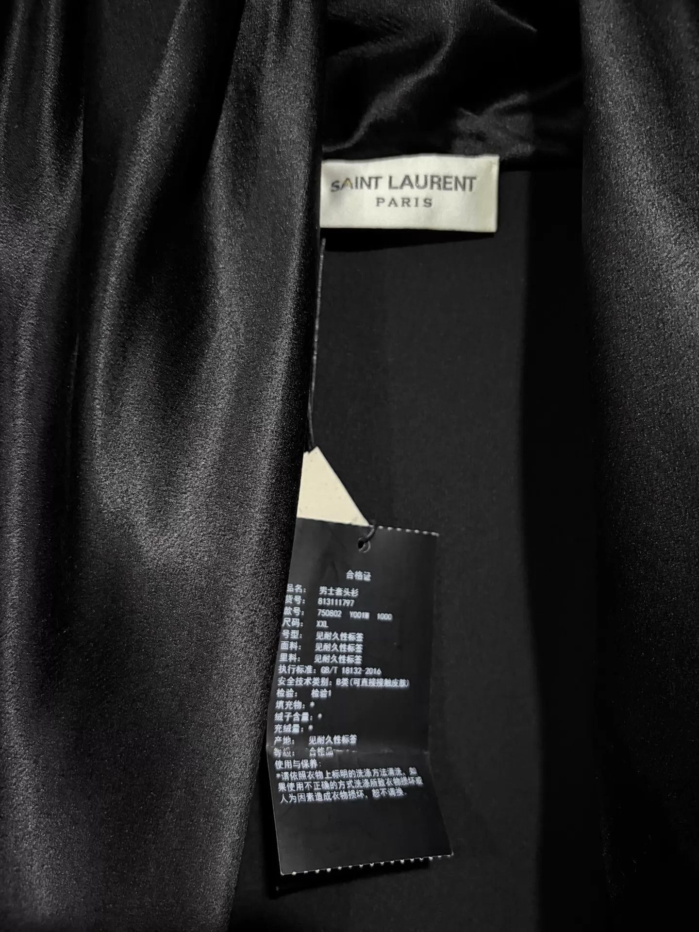 Saint Laurent Paris Saint Laurent 23FW Draped Satin Shirt XXL new Size US XXL / EU 58 / 5 - 5 Thumbnail