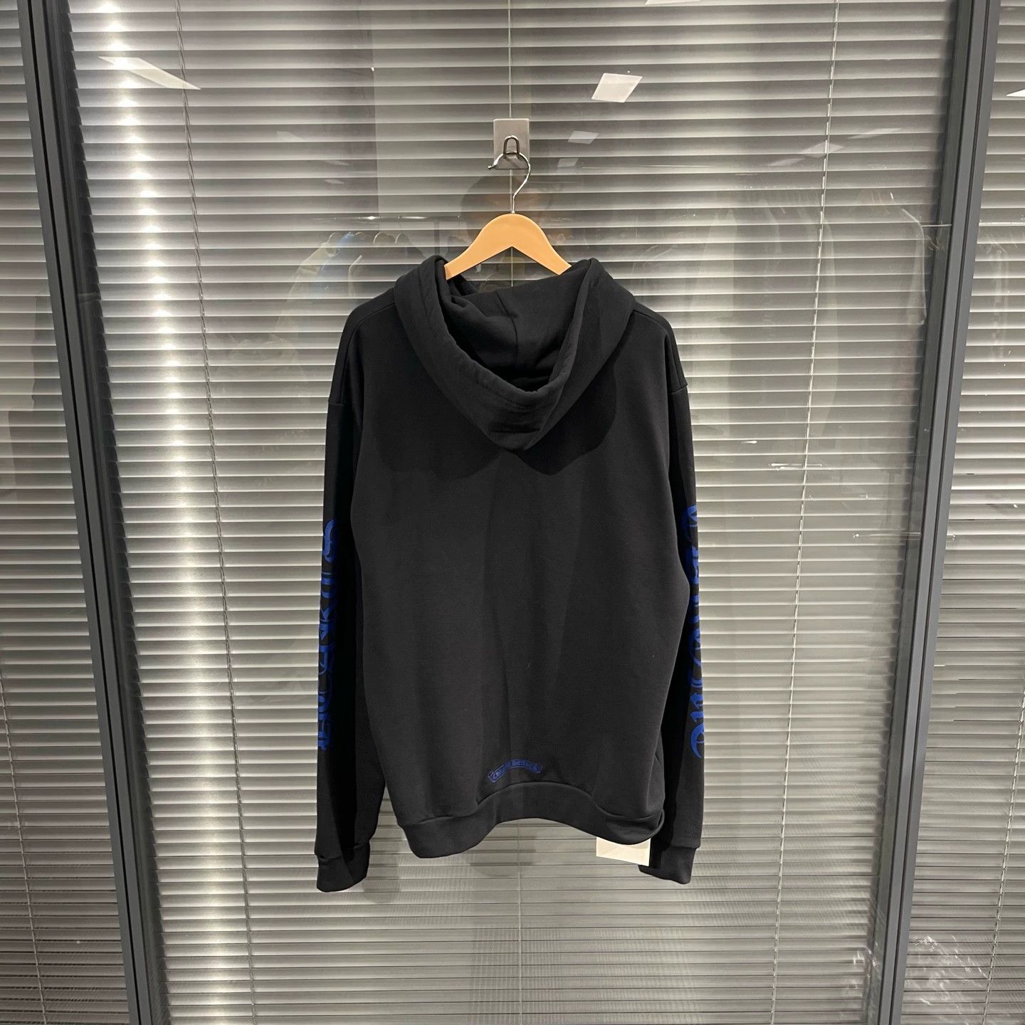 Chrome Hearts Chrome Hearts Black & Blue Subtle Sanskrit Script Hoodie M Size US M / EU 48-50 / 2 - 2 Thumbnail