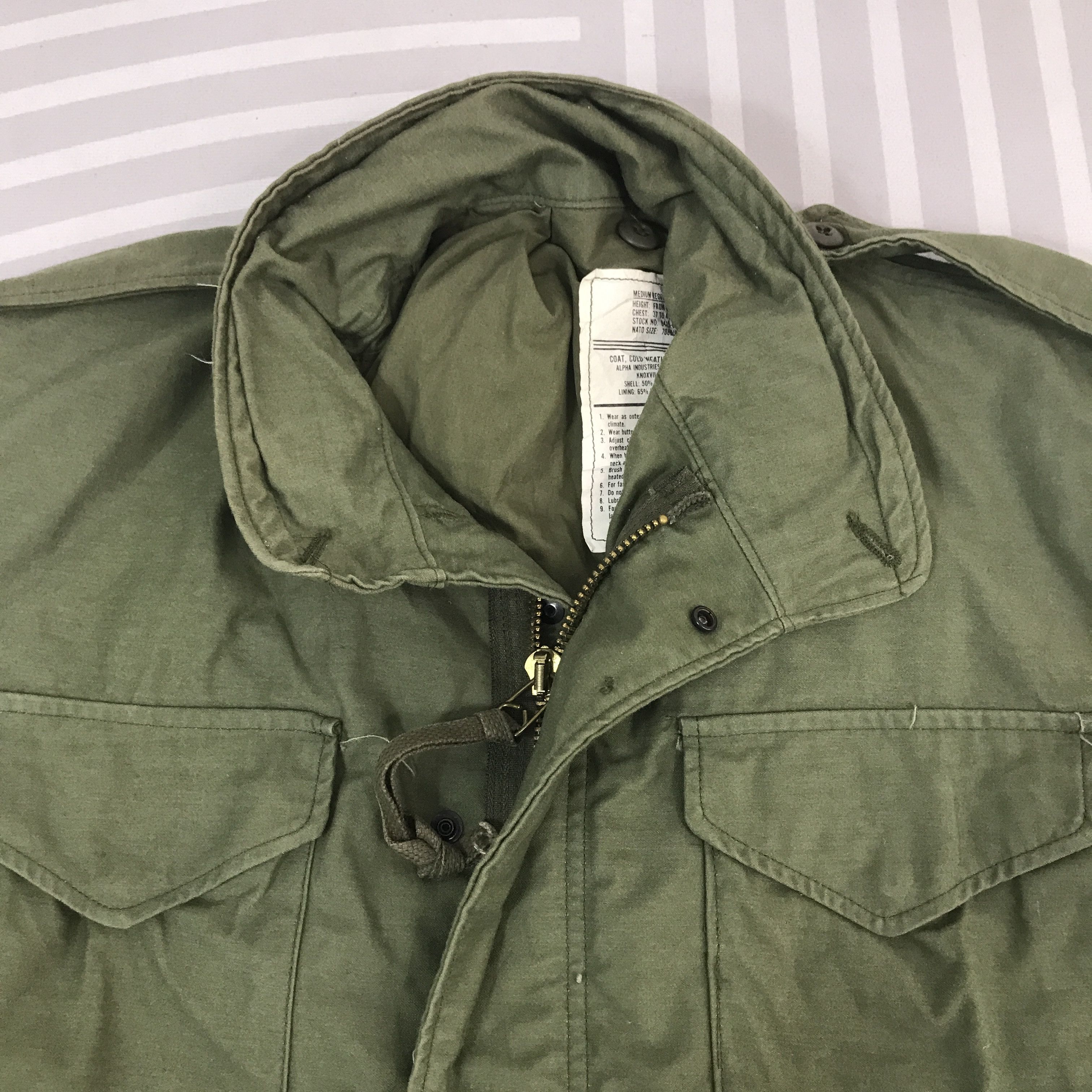 Alpha Industries Vintage Alpha Industries design M65 green military Jacket Size US L / EU 52-54 / 3 - 8 Thumbnail