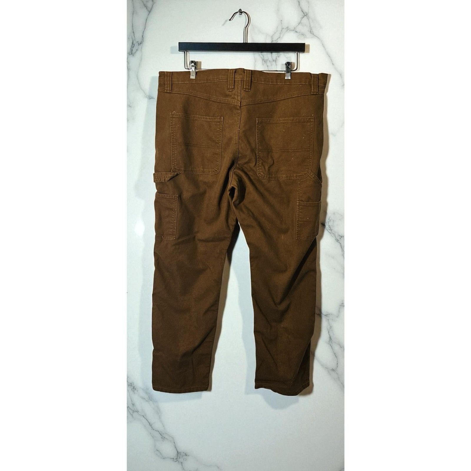Other Men's Brown Flannel Lined Rugged Wear Jeans -- ITEM #3326 Size US 42 / EU 58 - 3 Thumbnail