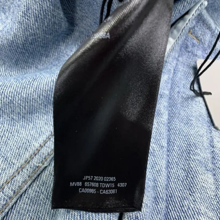 Balenciaga Balenciaga Classic Logo Embroidered Denim Jacket 0079-2507 Size US XS / EU 42 / 0 - 5 Thumbnail