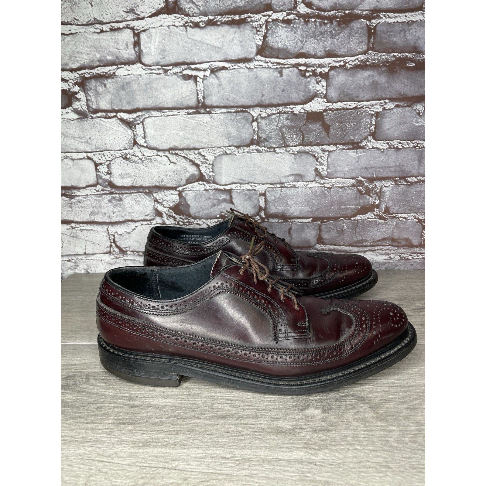 Stuart McGuire Stuart Mcguire LongWing Blucher Burgundy Leather Dress Shoes Size US 10.5 / EU 43-44 - 14 Thumbnail