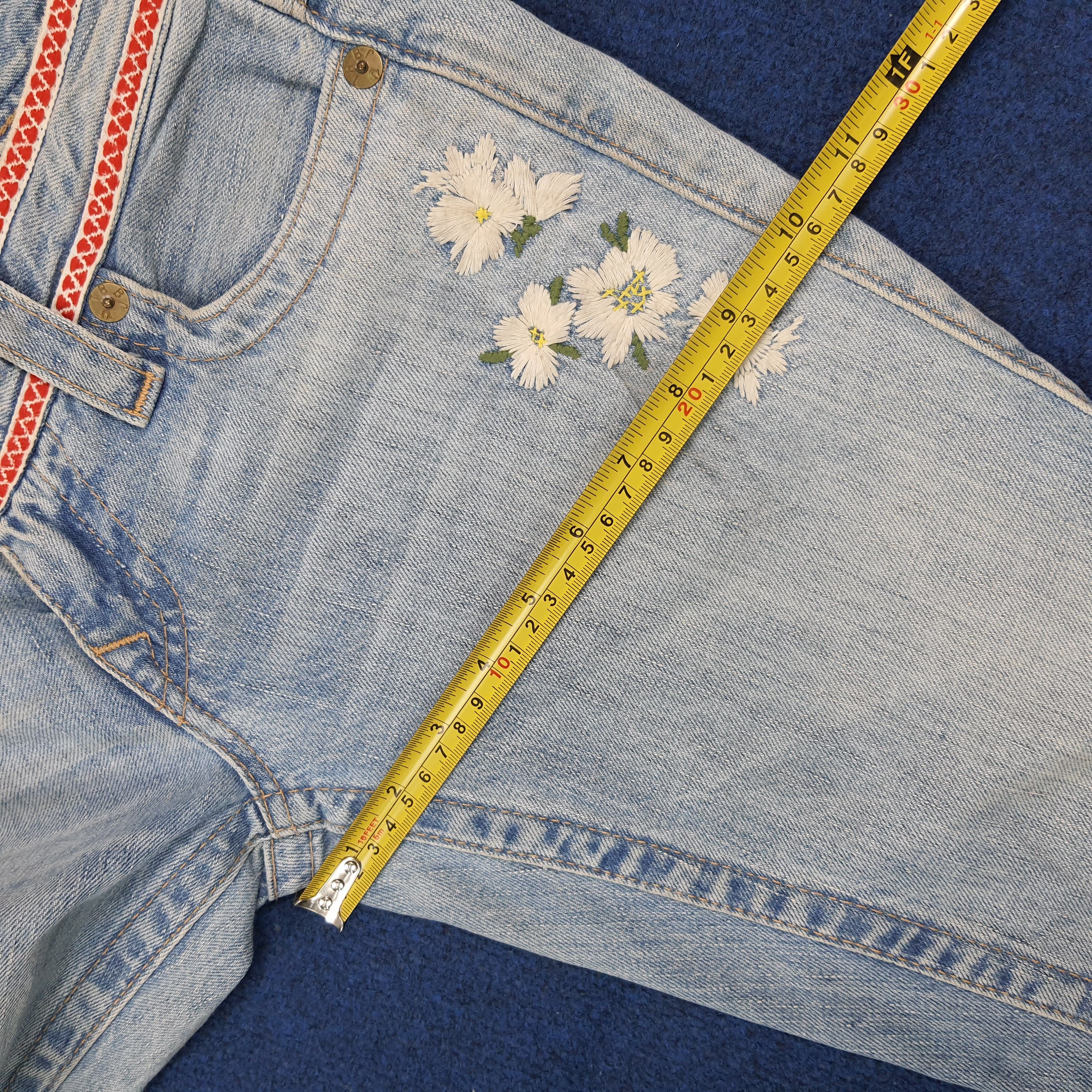 True Religion Vintage True Religion JOEY Floral Flare Jeans C297N7 Size 28" / US 6 / IT 42 - 15 Thumbnail
