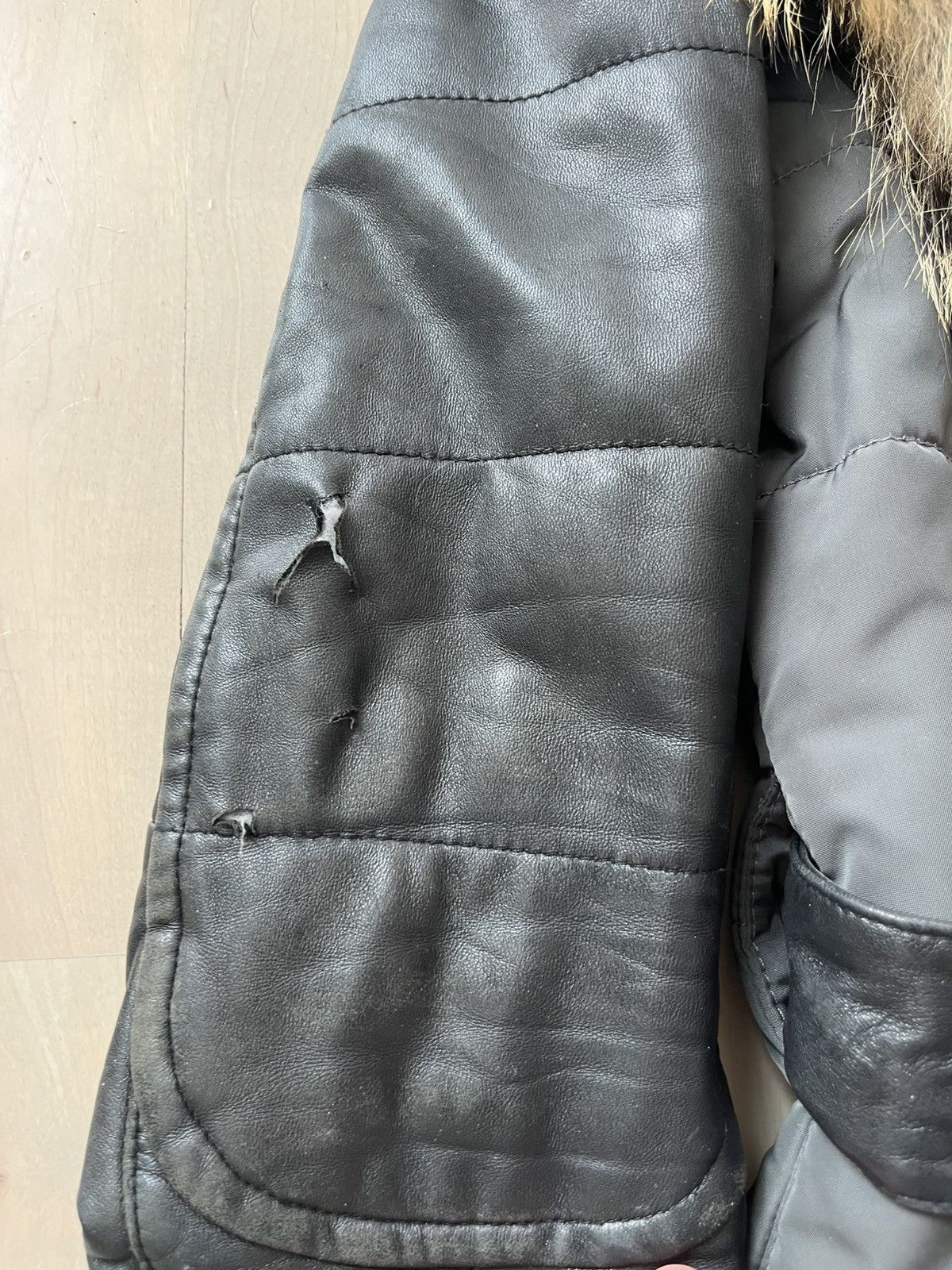 Rudsak RUDSAK Fur Hood Leather Winter Jacket Size US S / EU 44-46 / 1 - 7 Thumbnail