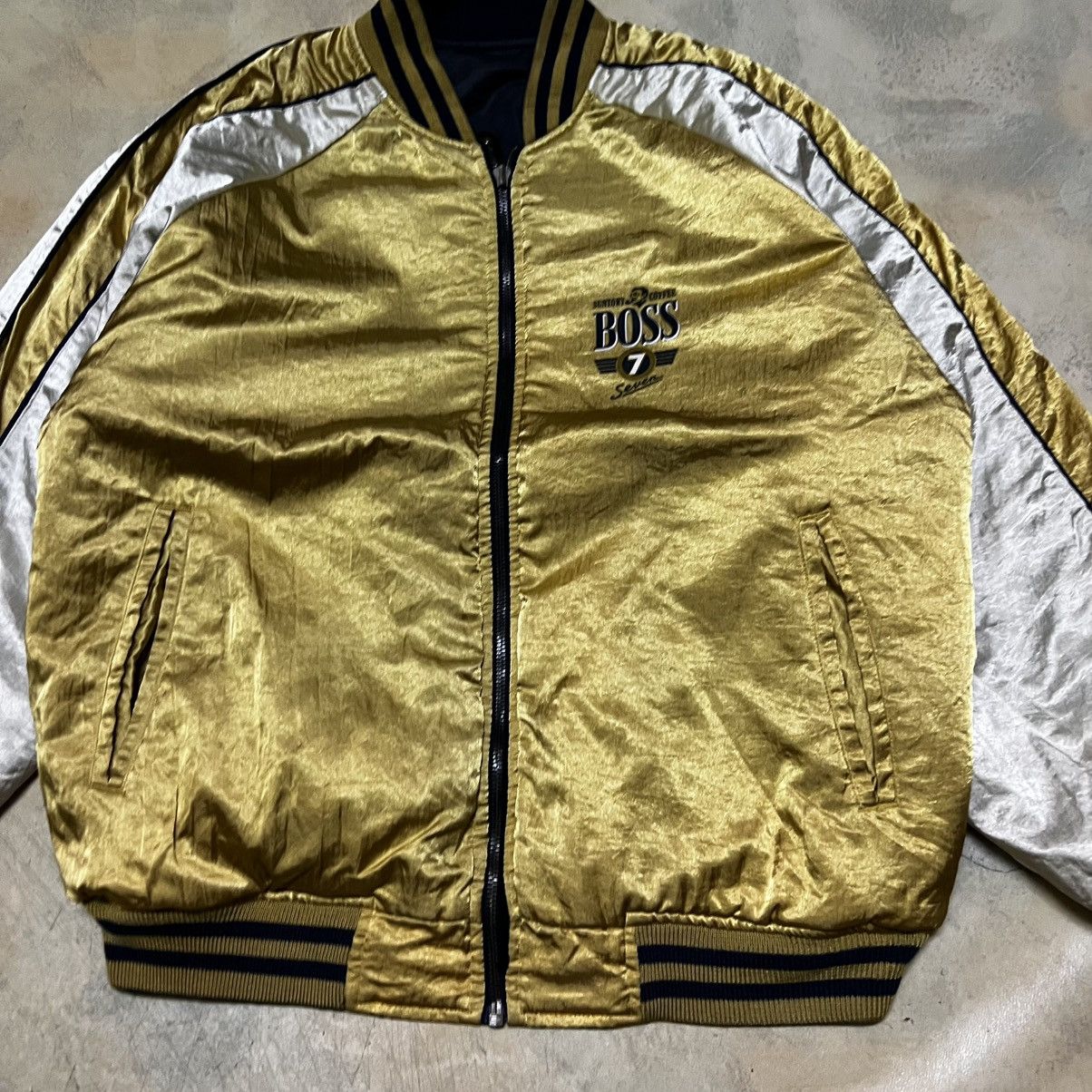 Japanese Brand Suntory Boss Coffee Big Logo Bomber Jacket Reversible Size US M / EU 48-50 / 2 - 4 Thumbnail