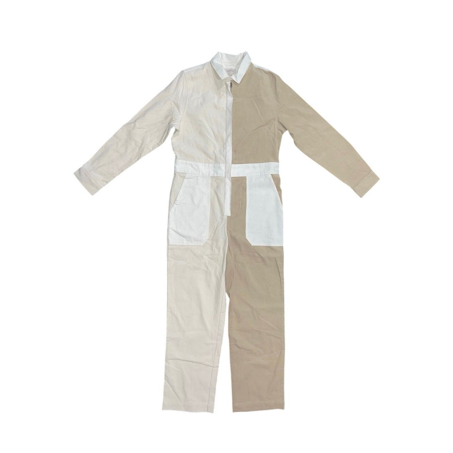 Brixton Doug's Hood River Mersey Coverall Dove Vanilla Jumpsuit NWT Size 26" / US 2 / IT 38 - 1 Thumbnail