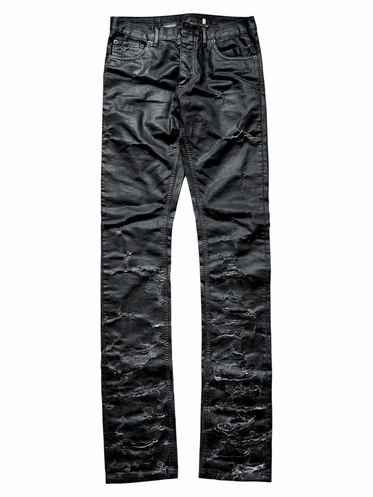 Dior × Hedi Slimane SS04 Dior Homme Strip Waxed Distressed Destroy