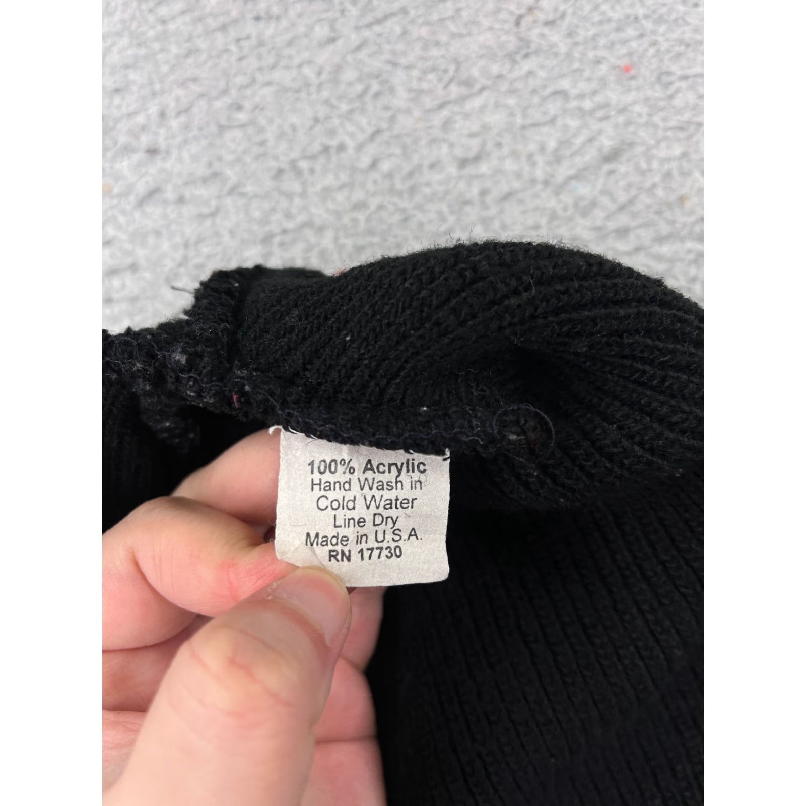 Vintage Target Beanie Toque Black Knit Adult One Size 100% Acrylic Ski Logo Unisex Size ONE SIZE - 5 Thumbnail