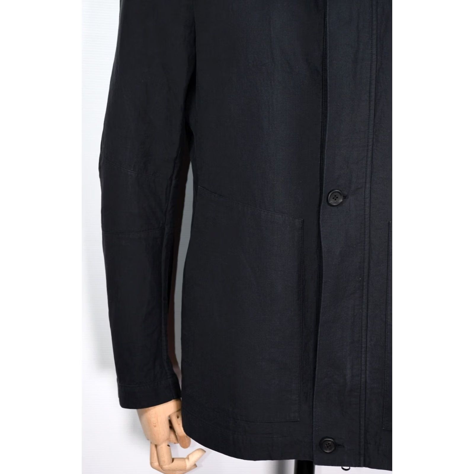 Vintage FORME 3'3204322896 Jacket Men 50 Black Cotton Hooded Zip Casual Made in Italy Size US M / EU 48-50 / 2 - 3 Thumbnail