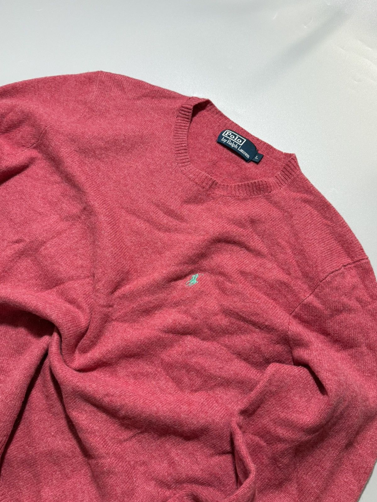 Polo Ralph Lauren Polo Raulph Lauren Pink Soft Sweater Size L / US 10 / IT 46 - 2 Thumbnail