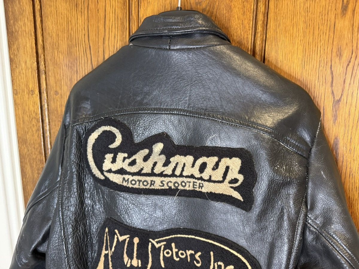 AMI A.M.I vintage leather patches motorcycle jacket rare oil Size US L / EU 52-54 / 3 - 21 Thumbnail