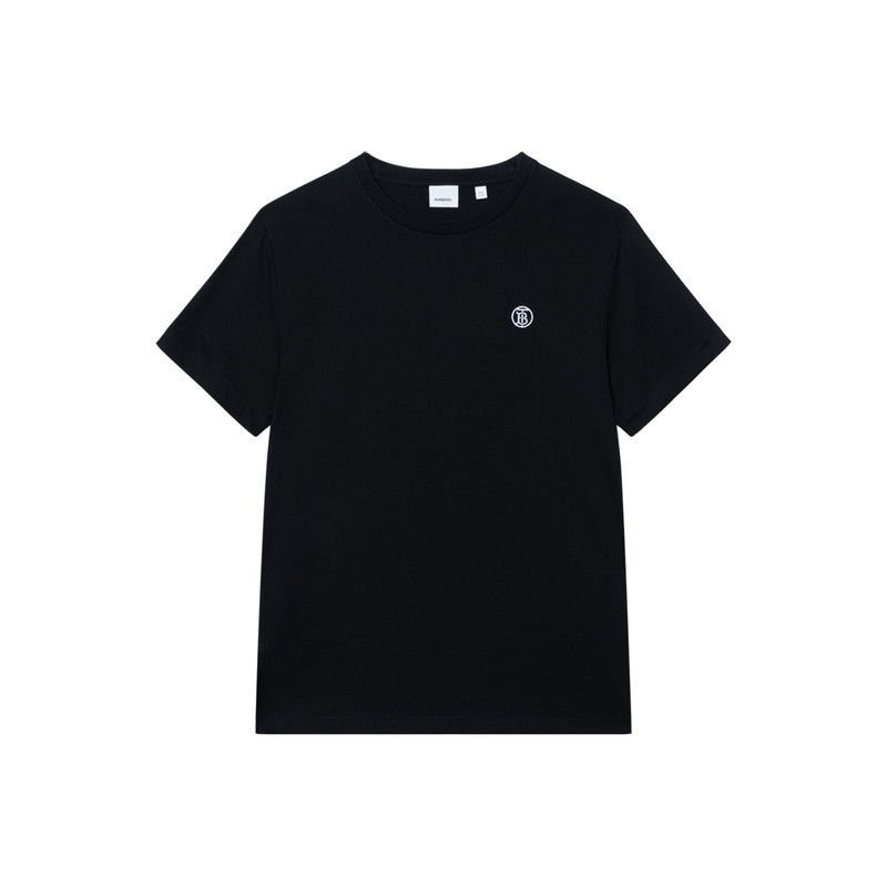 Burberry Burberry Black Cotton Short Sleeve T-Shirt 0079 Size US S / EU 44-46 / 1 - 1 Thumbnail