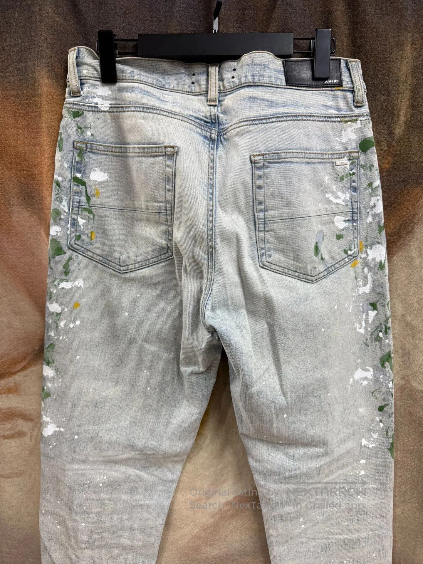 Haider Ackermann amiri splattered slim fit denim pants size 33. Size US 33 - 7 Thumbnail