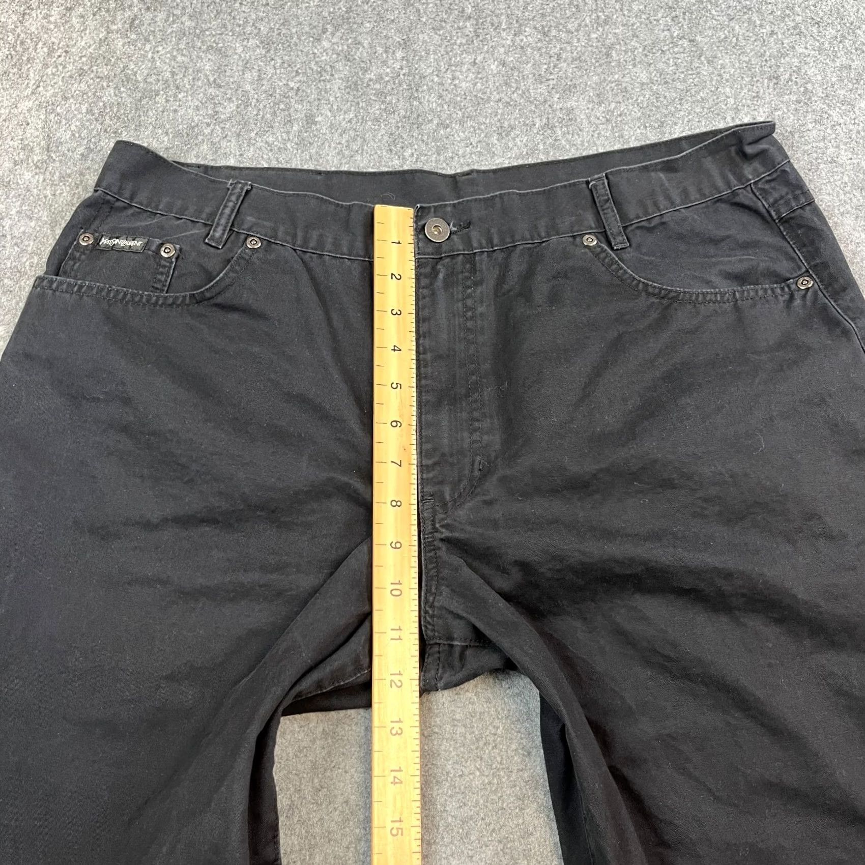 Yves Saint Laurent VINTAGE Yves Saint Lauren Jeans Relaxed 36 30 Black Denim 5-Pocket Mens Size US 36 / EU 52 - 5 Thumbnail