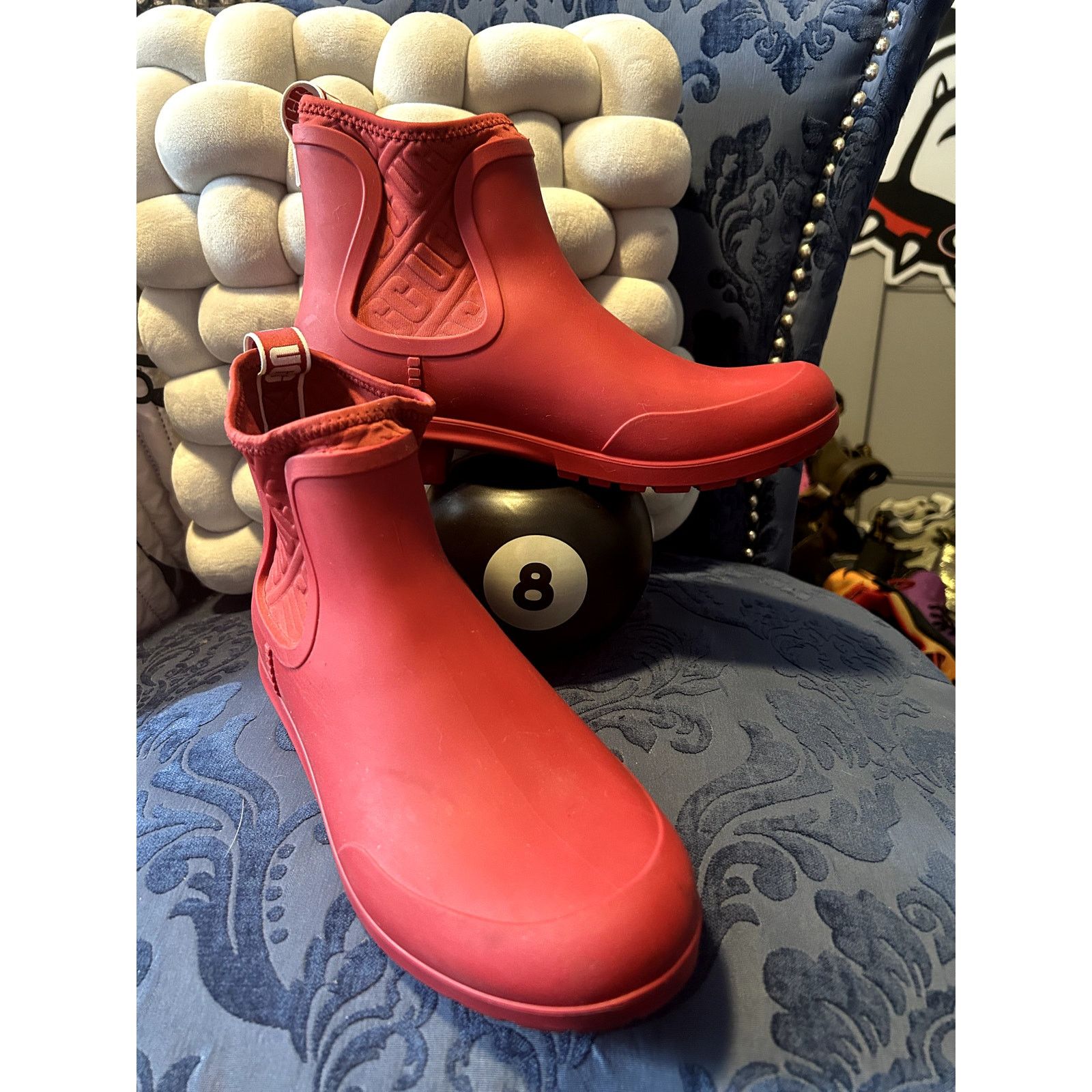 Ugg UGG Red Chelsea Rubber Rain Boots size 8/EU 39 Size US 8 / IT 38 - 1 Thumbnail