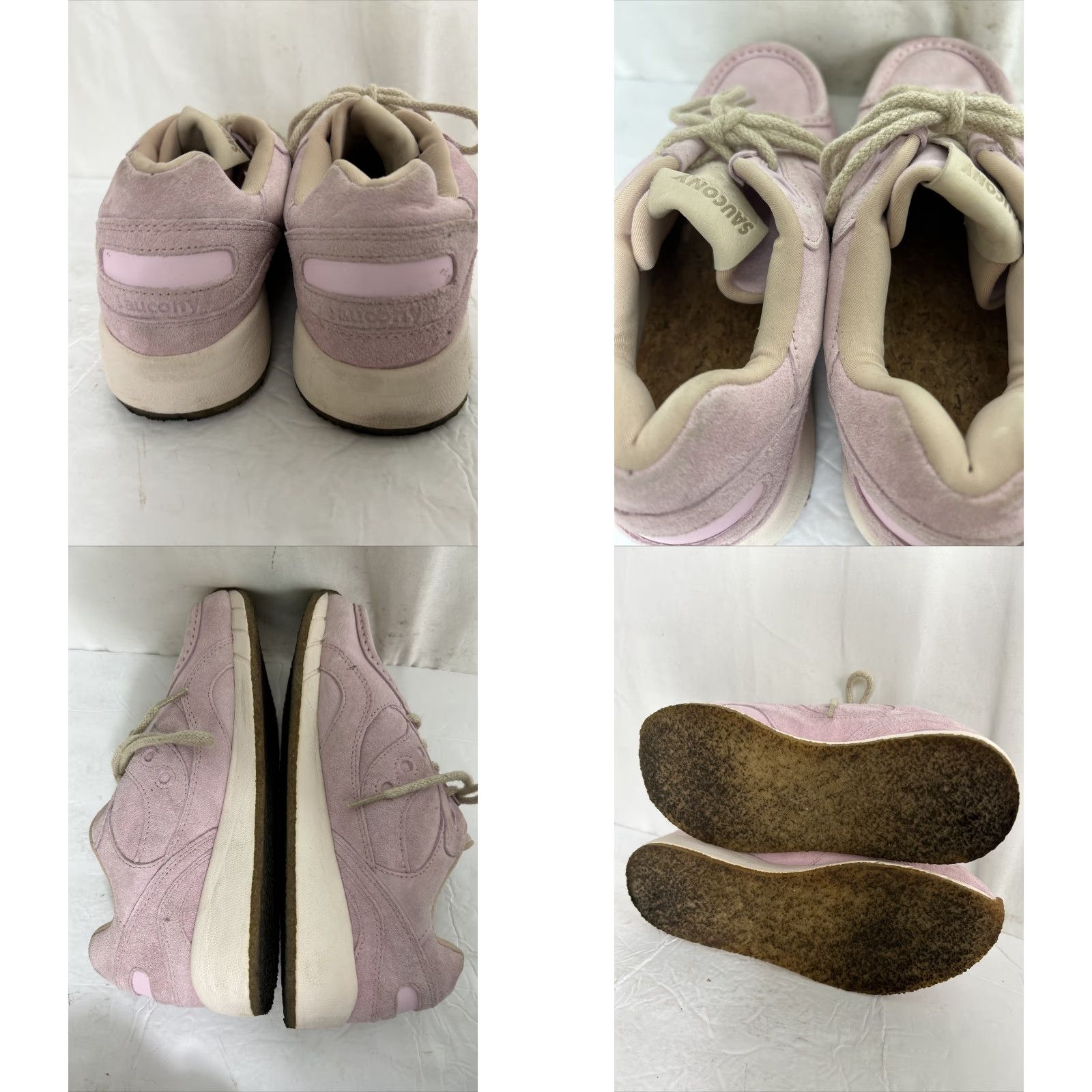 Saucony Saucony Shadow 6000 Pink/Gum Sneakers Men's 8 Medium Leather Suede Size US 8 / EU 41 - 9 Thumbnail