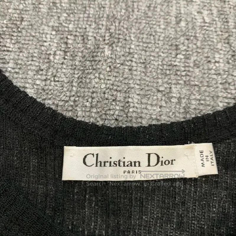 Dior Dior Black Cotton Women's T. Size L / US 10 / IT 46 - 8 Thumbnail
