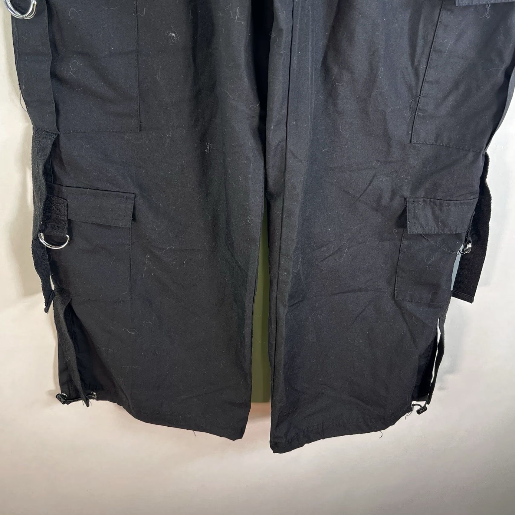 Vintage Envy Pants Cargo Wide-Leg Black M Womens Size 32" / US 10 / IT 46 - 4 Thumbnail