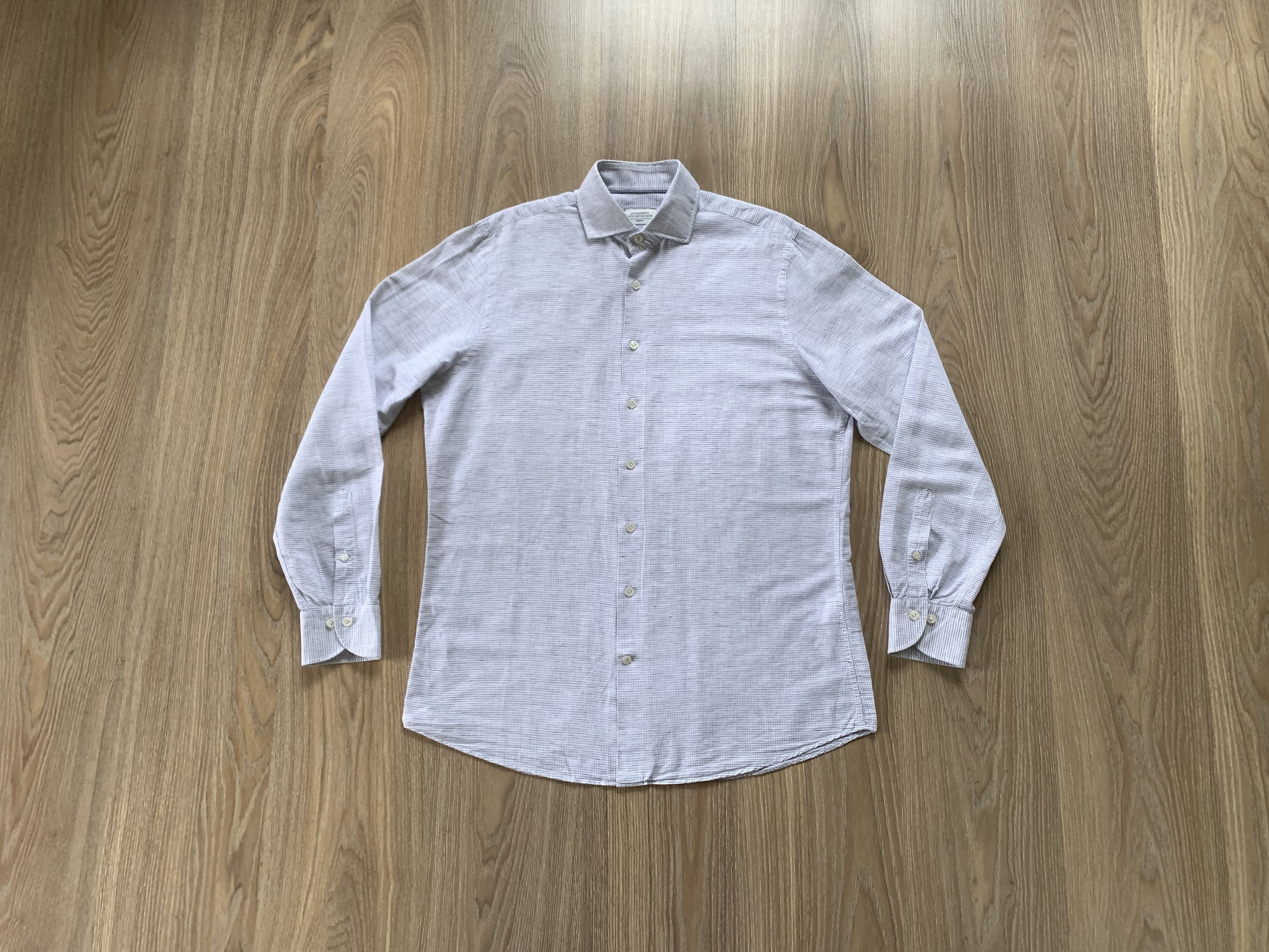 Hackett Hackett London Men's Linen Shirt Size US M / EU 48-50 / 2 - 1 Thumbnail