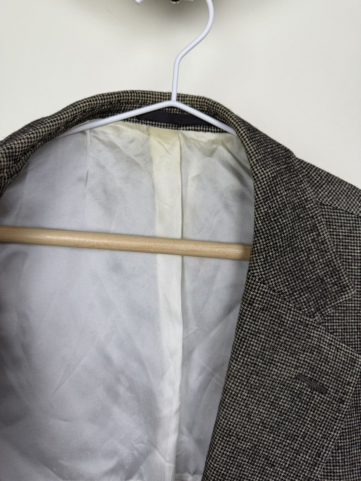Suitsupply SuitSupply Wool Cotton Blazer | Textured Brown Sport Coat Size 44L - 6 Thumbnail