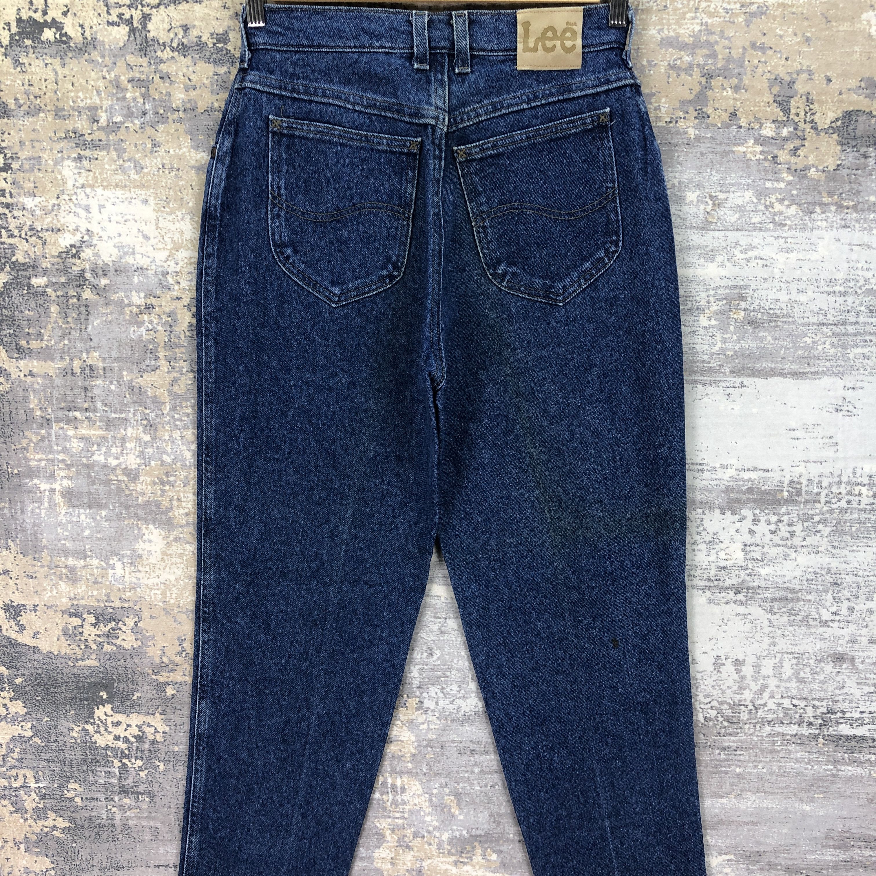 Levi's Vintage 80s Lee Cowboys Tapered Jeans Faded Indigo Denim Size 26" / US 2 / IT 38 - 4 Thumbnail