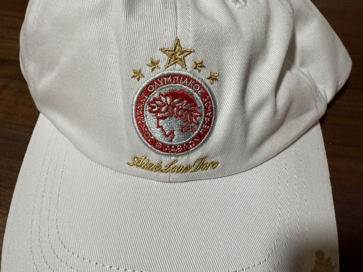 Aime Leon Dore Aime Leon Dore ALD / Olympiacos F.C. Logo Hat Bright White Size ONE SIZE - 5 Thumbnail