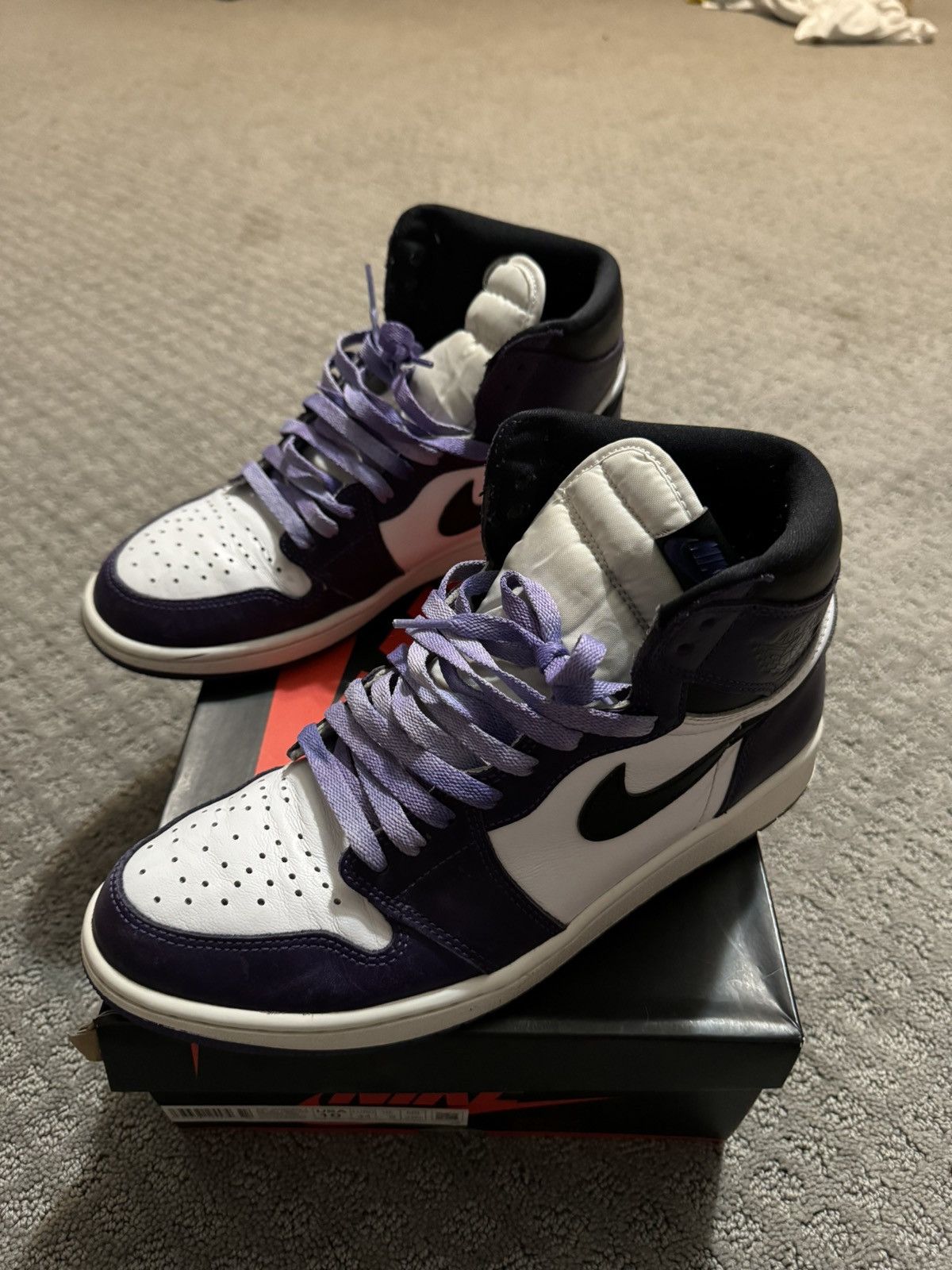image of Jordan Brand 1 Court Purple 3.0 Shoes, Men's (Size 10)