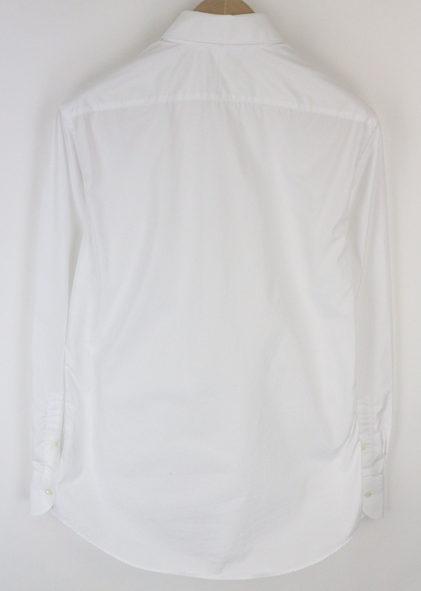 Suitsupply 39/15 1/2 Slim White Cotton Twill Long 72837 Size 38R - 2 Thumbnail