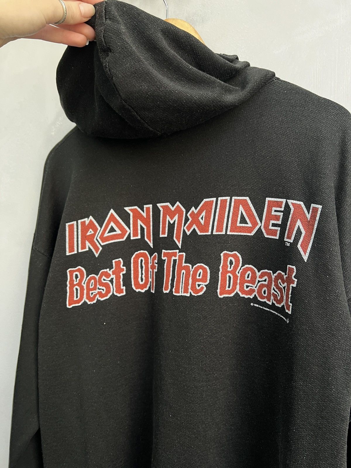 Iron Maiden 1998 iron Maiden tour hoodie Best of the Beast punk Size US M / EU 48-50 / 2 - 8 Thumbnail