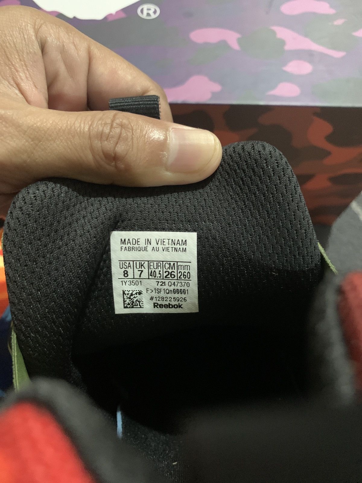 Bape × Reebok Bape x Reebok Instapump Fury OG Size US 8 / EU 41 - 5 Thumbnail