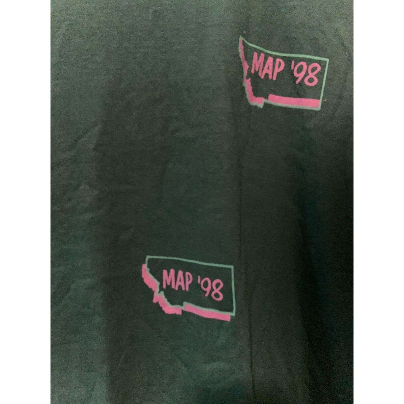 Jerzees Vintage Montate State Shirt MAP Expect Things Green Tee VTG Size US XL / EU 56 / 4 - 4 Thumbnail