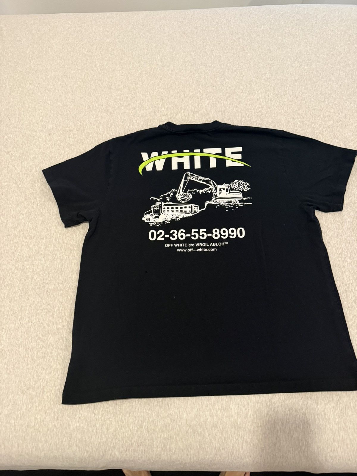 Off-White NEW OFF WHITE Industrial Over Short Sleeve T-Shirt Sz M Size US M / EU 48-50 / 2 - 14 Thumbnail