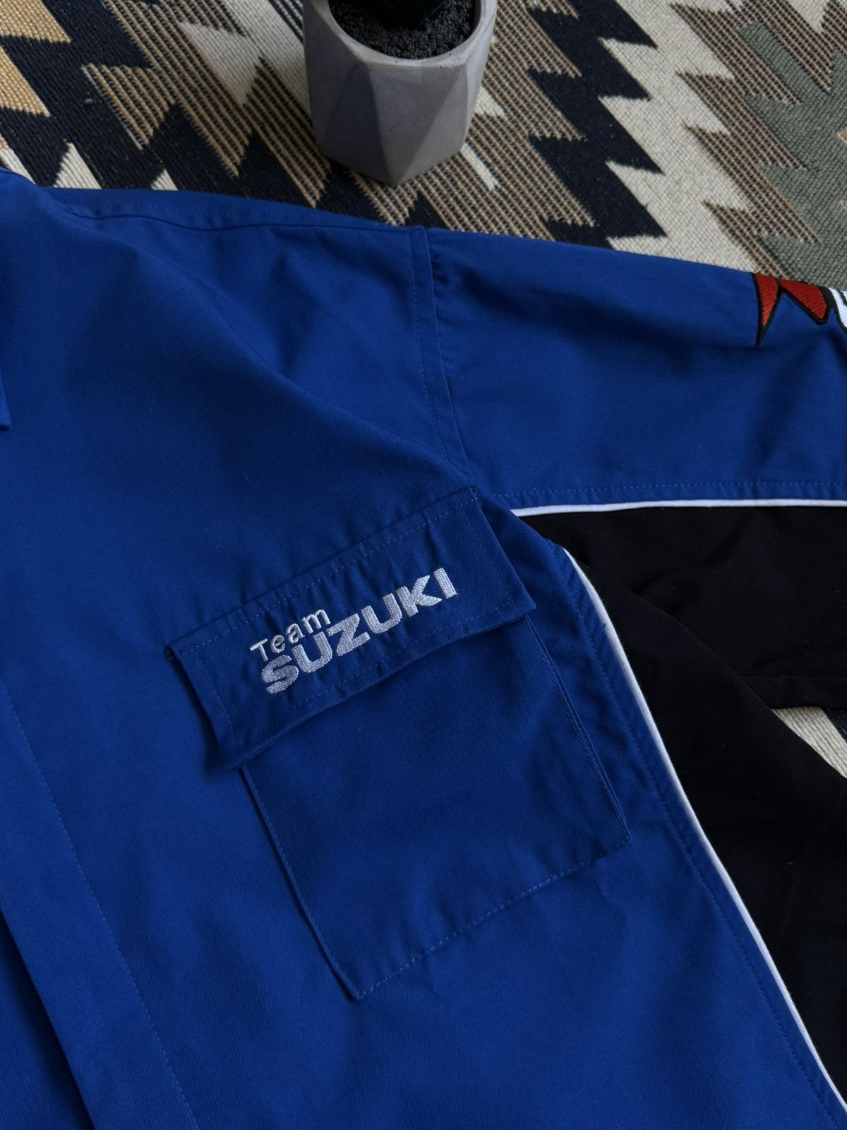 Vintage Vintage Suzuki Racing Moto Button Up Shirt Size US M / EU 48-50 / 2 - 7 Thumbnail