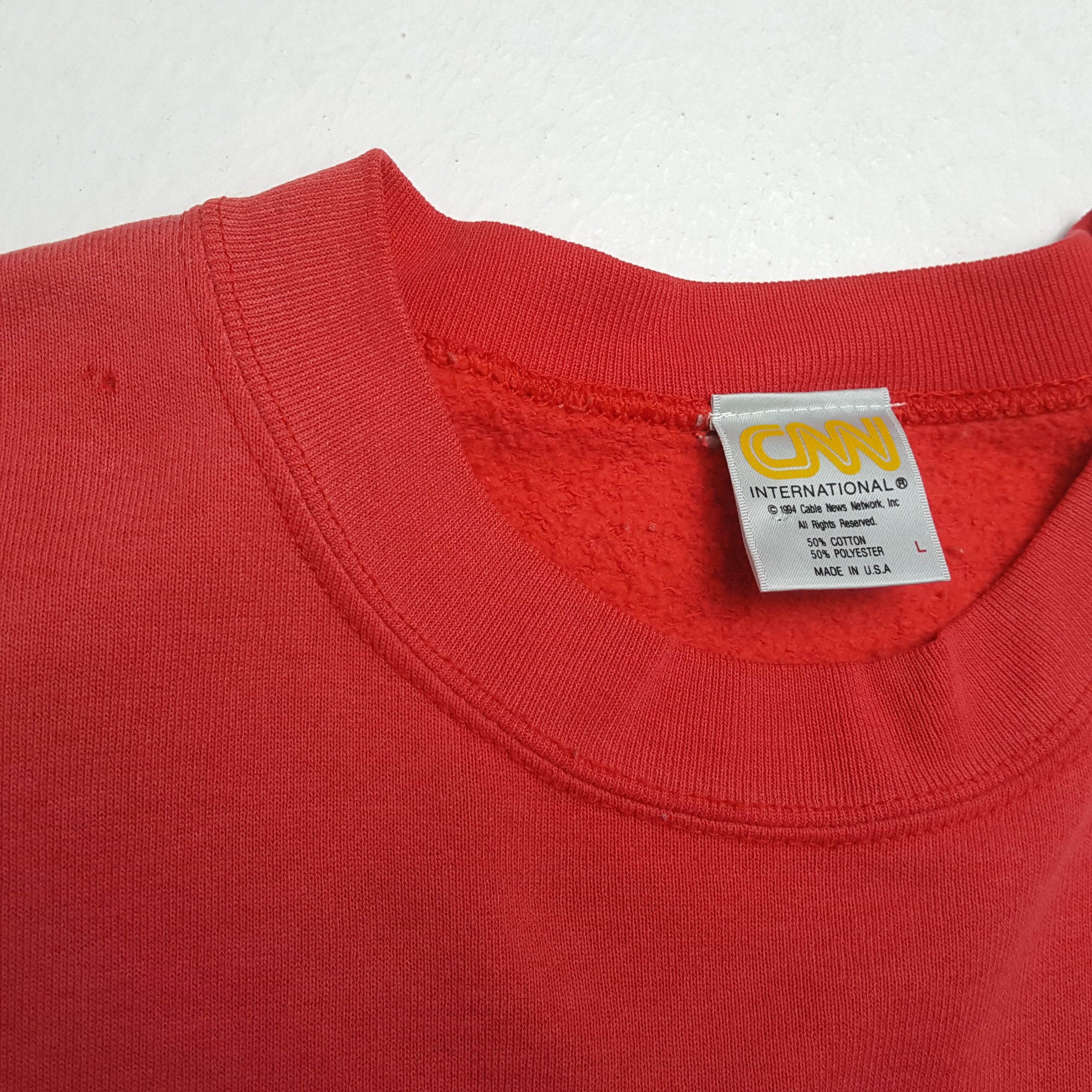 Vintage CNN ATLANTA News Channel Promo Style Vintage Sweatshirt Size US M / EU 48-50 / 2 - 8 Thumbnail