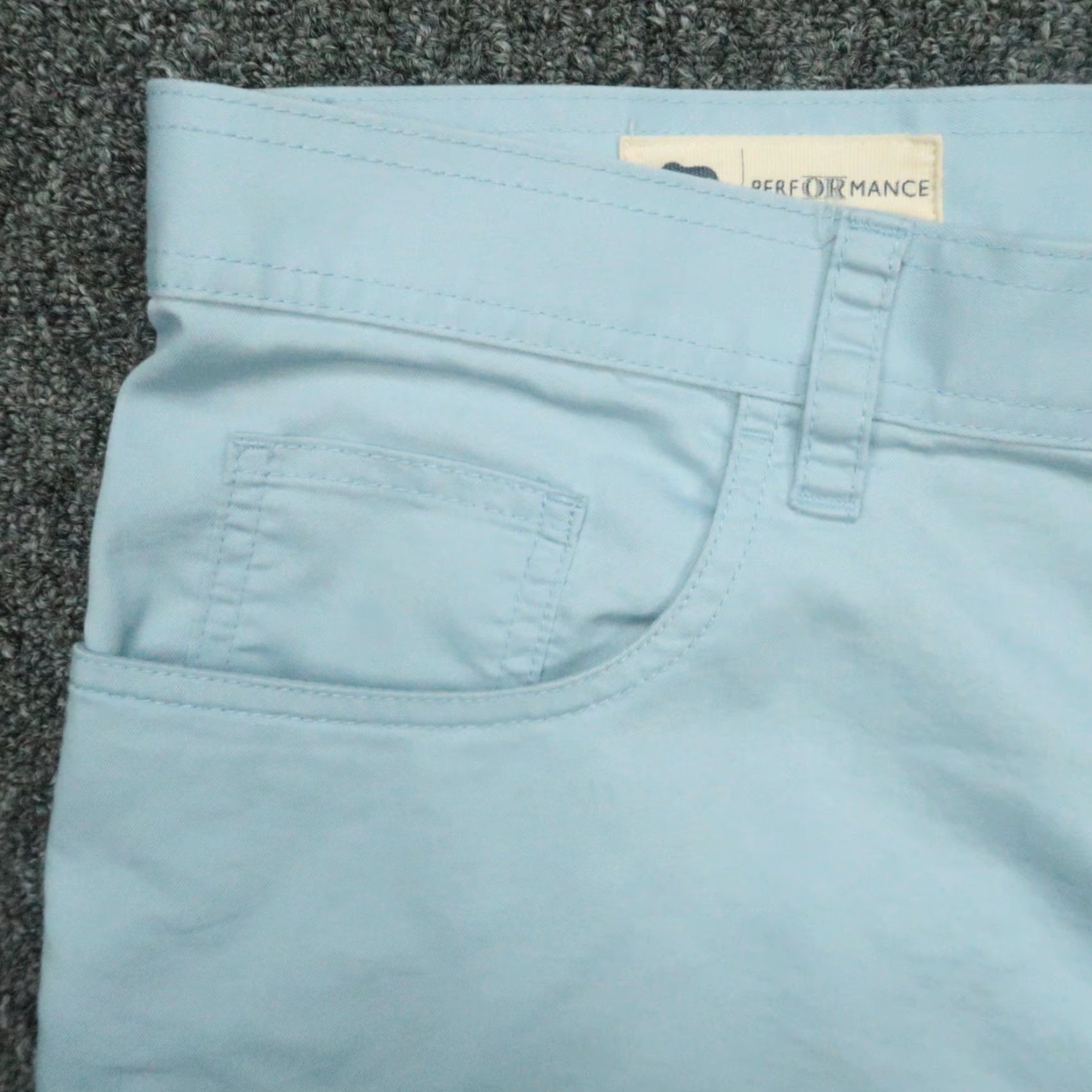 Vintage Onward Reserve Pants Men 40x32 Blue Chino Trousers Stretch Flat Front 5-Pocket Regular Inseam 32 Size US 40 / EU 56 - 3 Thumbnail