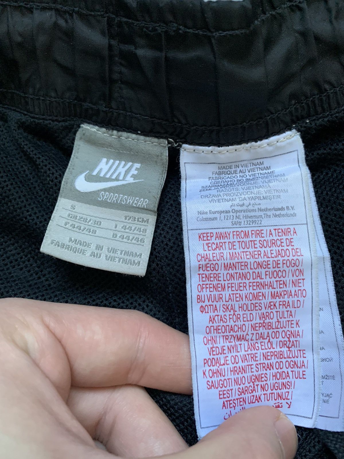 Nike × Vintage Vintage Nike Track Pants Drill Y2K style Swoosh Size US 31 - 7 Thumbnail