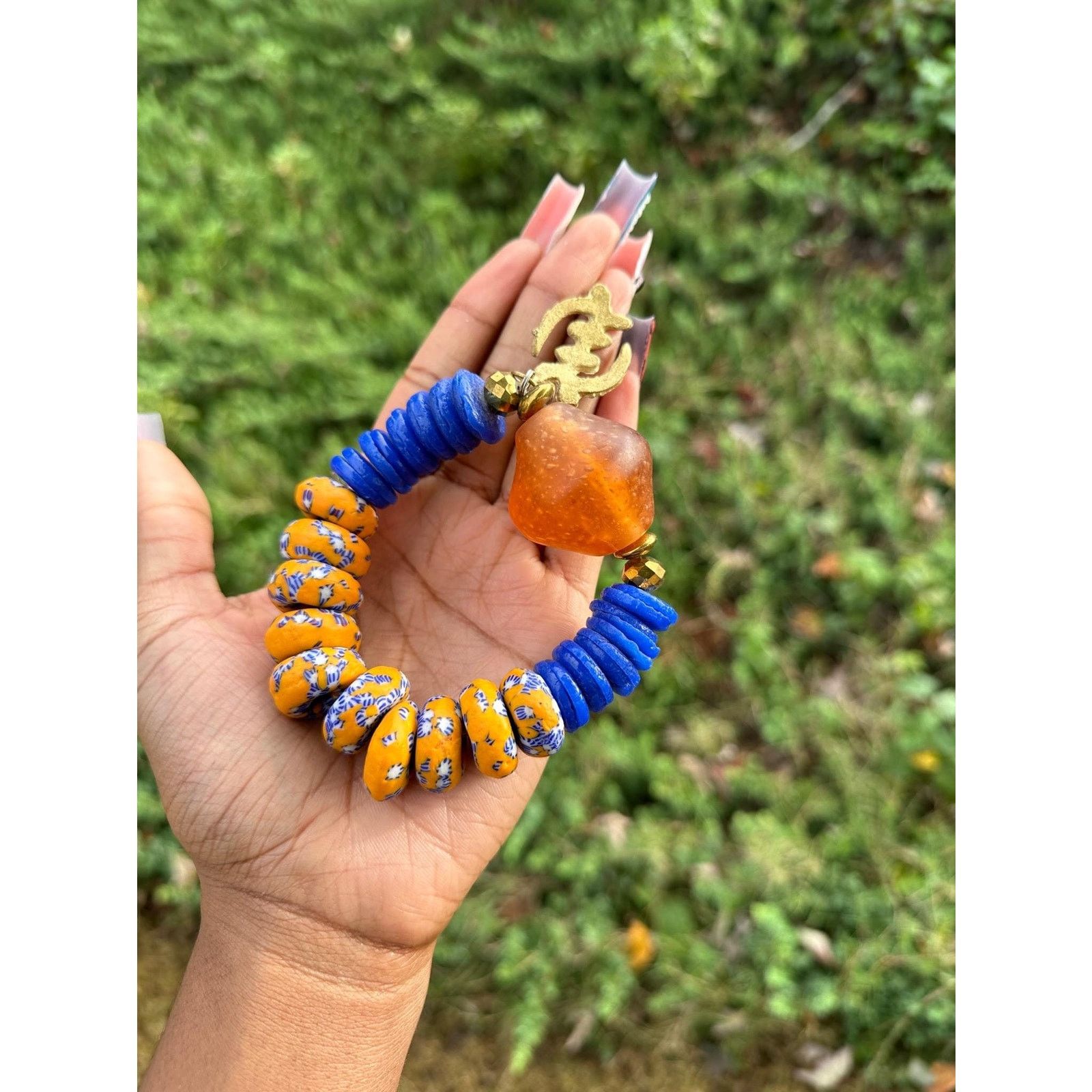 Other XL beaded pattern people bracelets - African krobo beads Size ONE SIZE - 6 Thumbnail