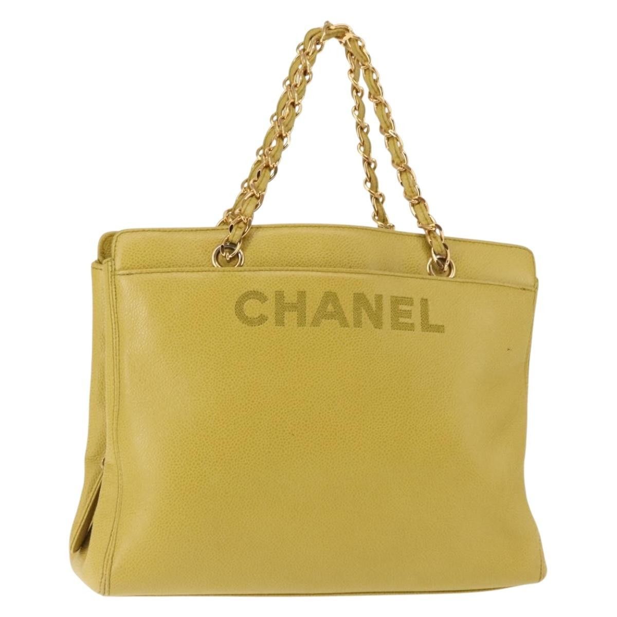 Chanel Chanel Vintage Logo Chain Tote Caviar Size ONE SIZE - 1 Thumbnail