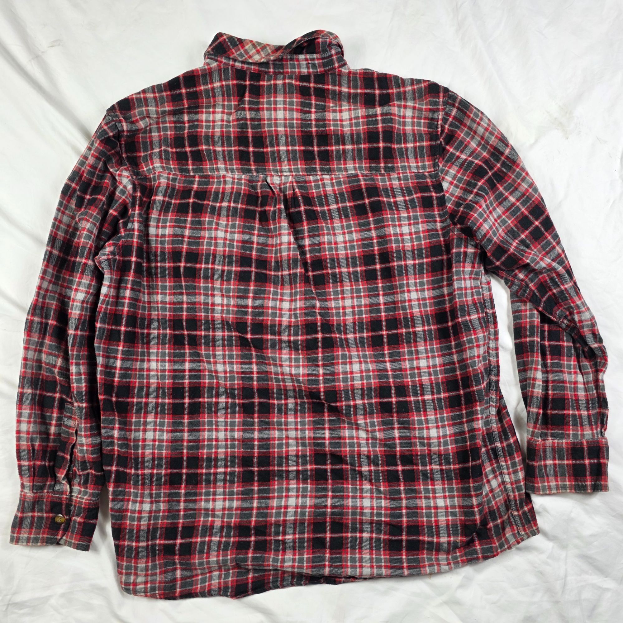 Field & Stream Field & Stream Mens Size XL Red Black Flannel Shirt Plaid Ou Size US XL / EU 56 / 4 - 2 Thumbnail