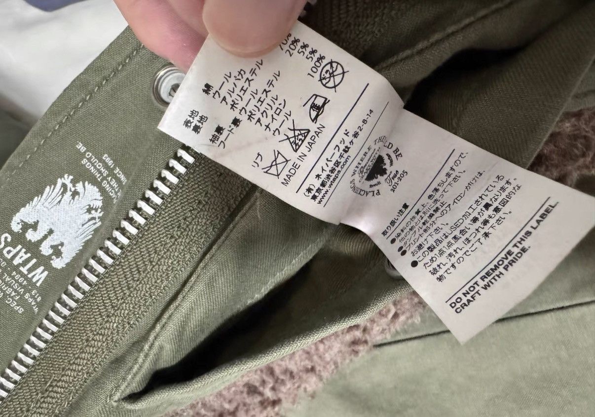 Wtaps WTAPS 14AW Alpaca wool-lined military M65 hooded jacket Size US S / EU 44-46 / 1 - 7 Thumbnail