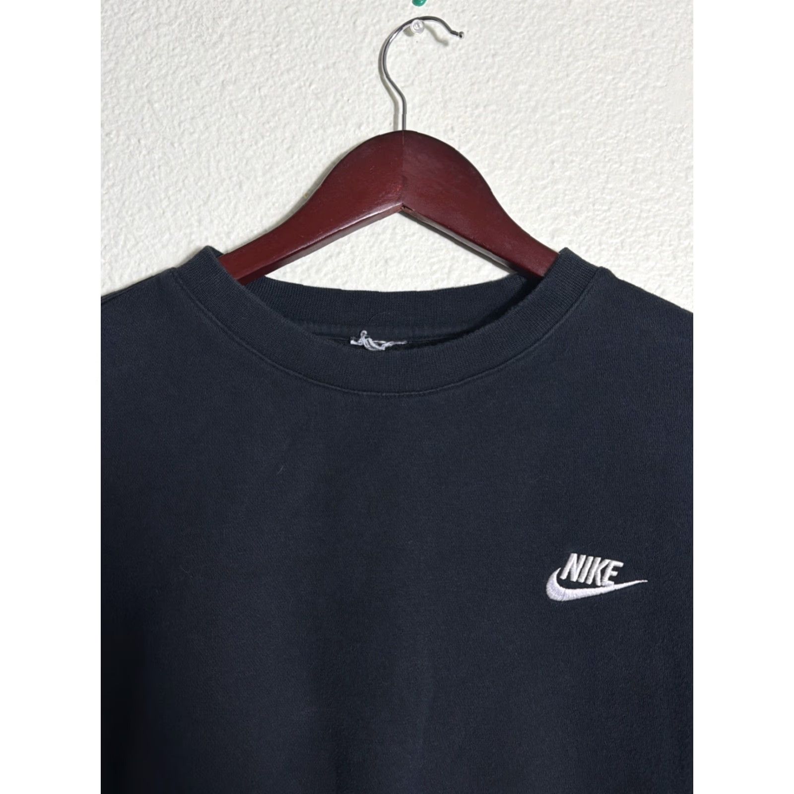 Nike Nike Sportswear Crewneck Sweatshirt Men M Black Logo Cotton Blend Fleece Pullover Regular Fit BV2662-010 Size US M / EU 48-50 / 2 - 4 Thumbnail